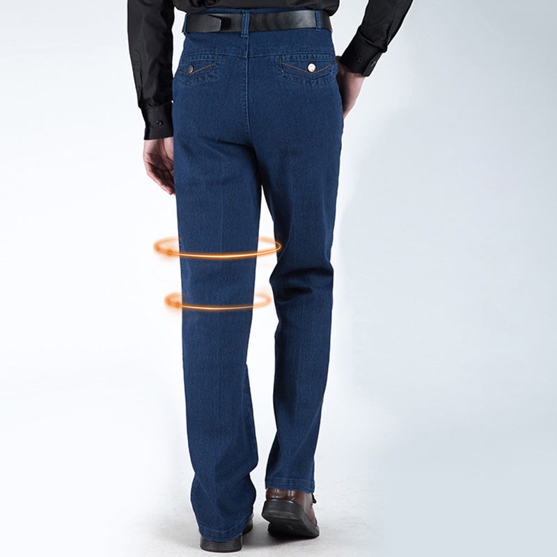 Herrenjeans mit hoher Taille und gerader Passform - Kaufen Sie 2 versandkostenfrei