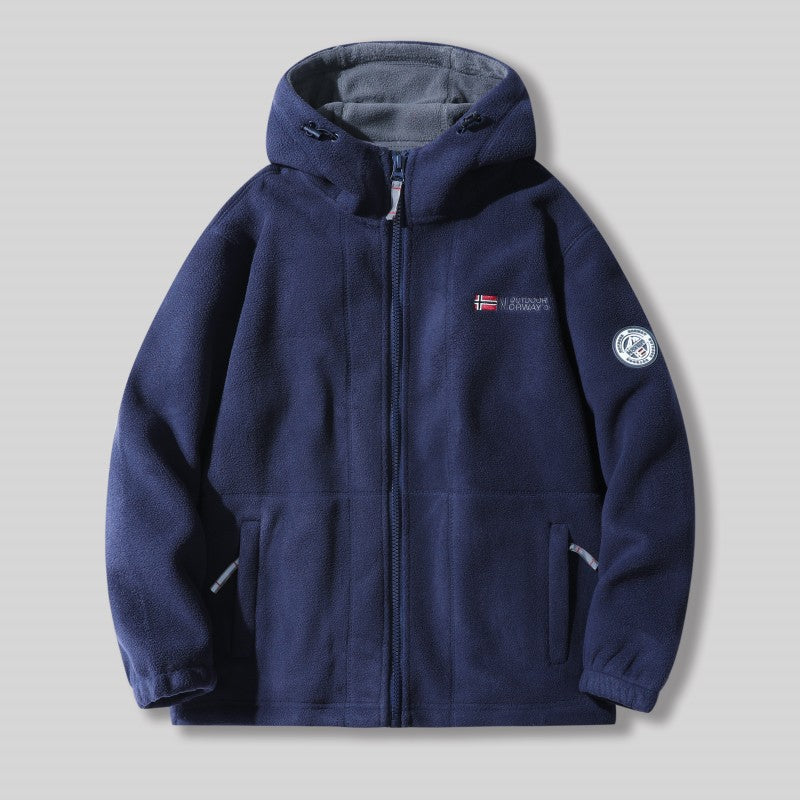 🎄 Herren-Double-Faced Thick Warm Hooded Jacket