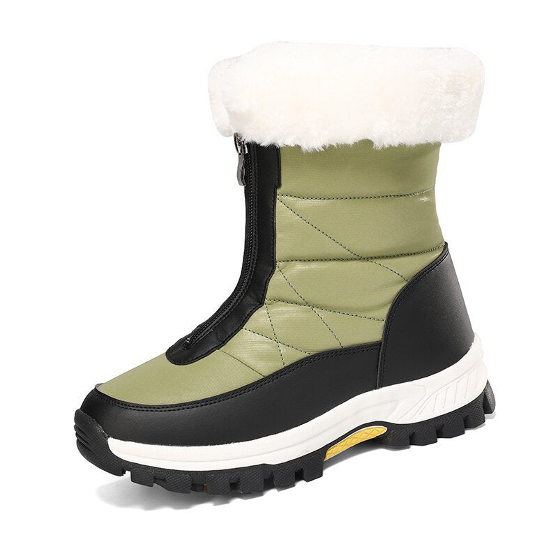 📢📢50%Rabatt!!!👢❄️ Neuheiten – Warme Schneestiefel mit Reißverschluss – rutschfest und bequem