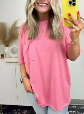 Damen Raw Edge Boxy Tee