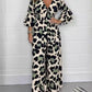 🔥Hot Sale 49% Off🍃Leopardenmuster V-Ausschnitt Jumpsuit