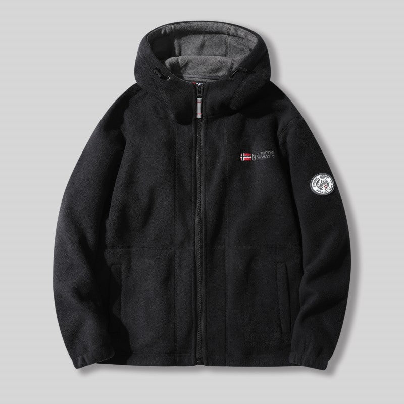 🎄 Herren-Double-Faced Thick Warm Hooded Jacket