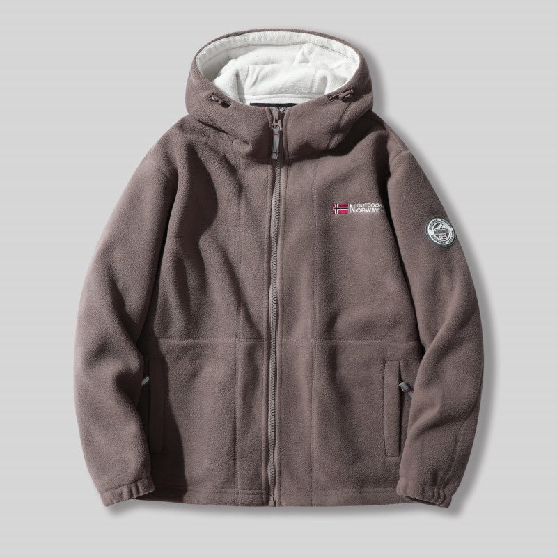 🎄 Herren-Double-Faced Thick Warm Hooded Jacket