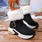 🔥Beliebtes Produkt ！✨Plüschige, warme, höhenverstärkende Stiefeletten für Damen, ein Must-have für Herbst und Winter, modische, bequeme und vielseitige Schuhe🥰