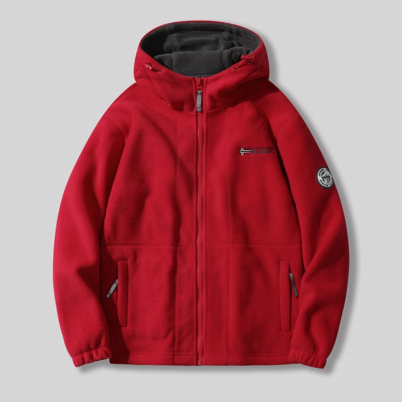 🎄 Herren-Double-Faced Thick Warm Hooded Jacket