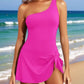 ⛱️⛱️ Letzter Verkaufstag 50% RABATT 🔥 Einteiliger Badeanzug mit Rock und One-Shoulder-Design