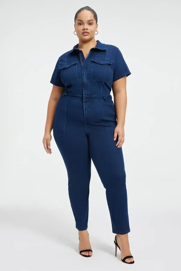 💕Enger Bootcut-Denim-Overall (Kostenloser Versand für 2 Stück)✈️