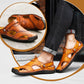🏆Bis zu 50 % Rabatt!🔥Große Größe Weiches Leder Männer Atmungsaktive Outdoor-Sandalen