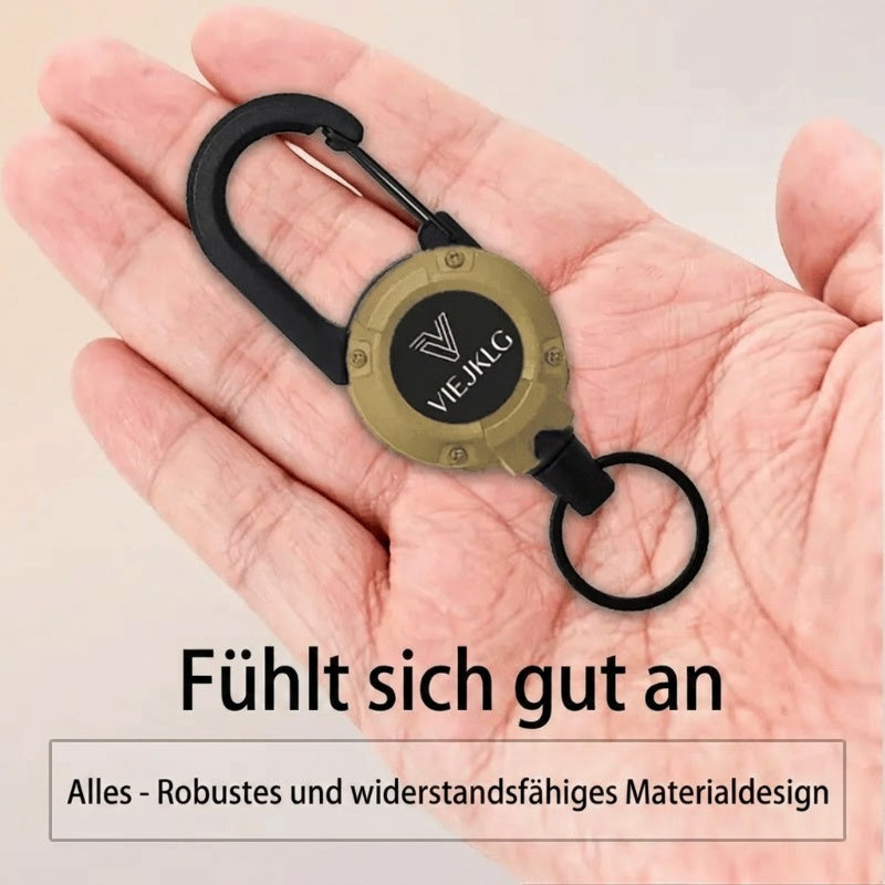 🏆Letzter Tag: 1 kaufen 2 gratis dazu!🎁3-in-1 Multifunktions-Schlüsselanhänger mit Karabiner und ausziehbarem Jojo