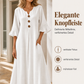 📢📢50%Rabatt!!!👗⭐ Top-bewertet – Maxikleid für Damen mit V-Ausschnitt und Rüschenärmeln