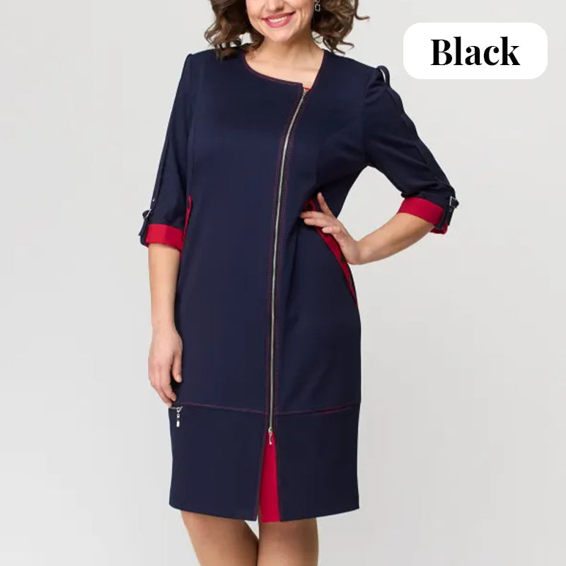 Women Modisches High-End-Kleid mit Seitenreißverschluss