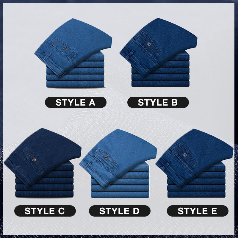Herrenjeans mit hoher Taille und gerader Passform - Kaufen Sie 2 versandkostenfrei
