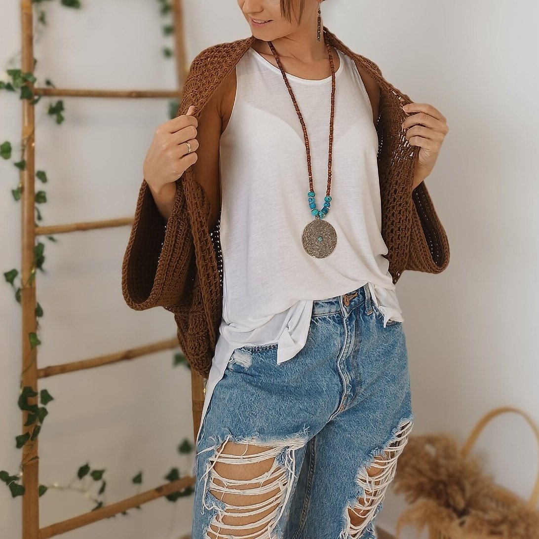 🍂Herbstschlussverkauf – 50 % Rabatt!💕🧶Strickschal aus Kokon für Damen🧣