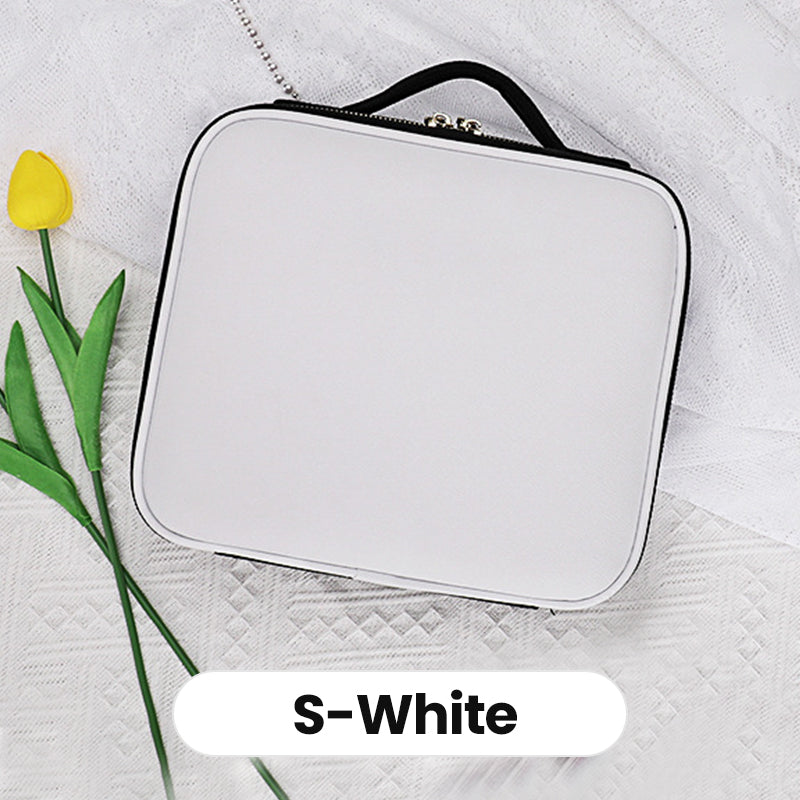 🪞 50% RABATT! ✨ Tragbare Kosmetiktasche mit LED-Spiegel – Beleuchtet, kompakt & vielseitig – Perfekt für makelloses Make-up unterwegs 💄