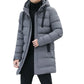 🔈🔈Nützliche Winterprodukte – 50 % reduziert❄️ Herren-Daunenjacke in mittlerer Länge mit Kapuze