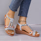 💖💖Frauen neue Sommer Strass Sandalen mit offener Spitze💖💖