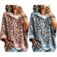 📢📢50%Rabatt!!!🎉✨Gestrickter Hoodie mit Leopardenmuster für Damen