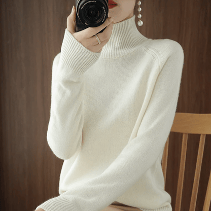 💖Limited Sale 50% OFF💖Women's Solid Turtleneck Knit Sweater