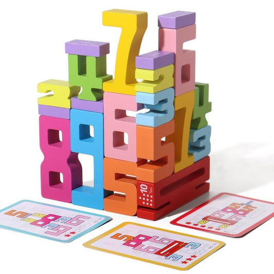 🔥2025 Neue heiße Produkte - 50% OFF🔥Montessori inspirierte hölzerne Zahlenblöcke - Erschließen Sie das Potenzial Ihres Kindes!