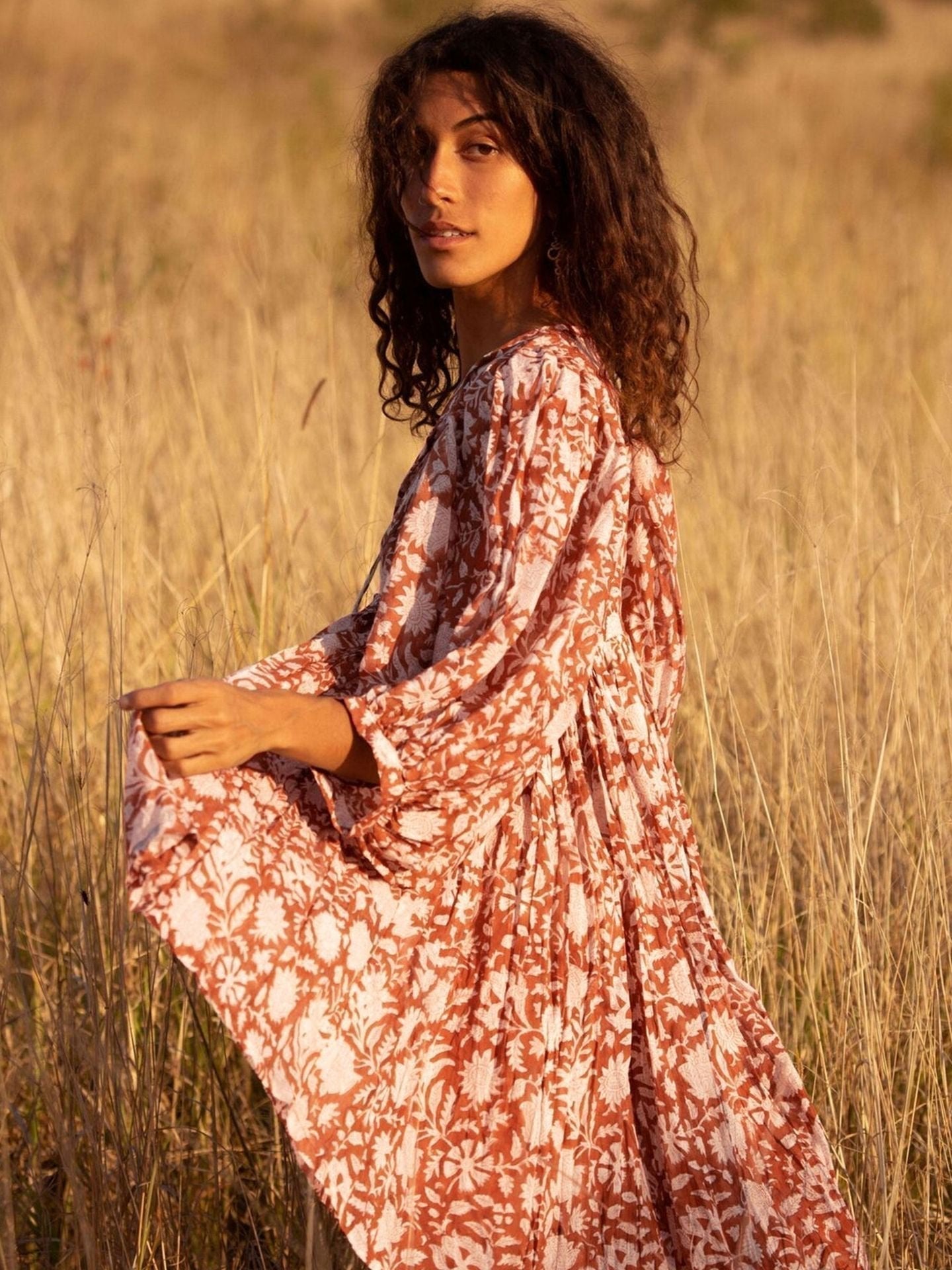🔥HOT SALE-49% Rabatt🔥V-Ausschnitt Sommer Halbe Ärmel Floral Tunika Kurzes Kleid