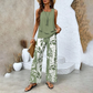 🔥50% RABATT🌺Modische Zweiteilige Damen-Outfits mit bedrucktem ärmellosen Oberteil & Hose