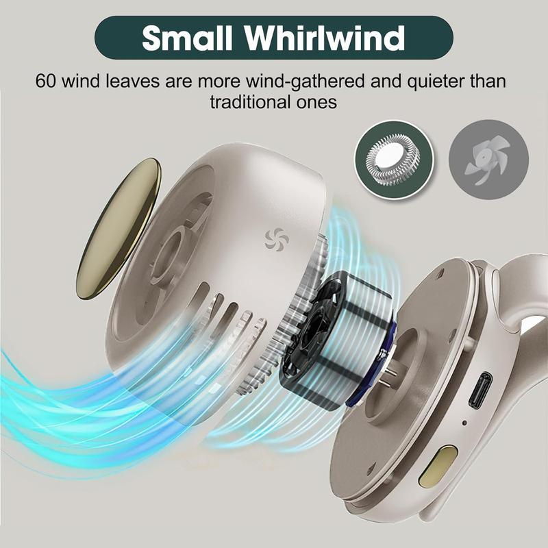 ❄️Um 360° drehbarer, tragbarer Mini-Clip-Ventilator