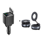 ⏳Zeitlich begrenztes Angebot 50% Rabatt⏰Schnellladendes 7-in-1 ausziehbares Auto-Ladegerät mit Spannungsanzeige – USB-C für Android & Lighting für APPLE🔋📱