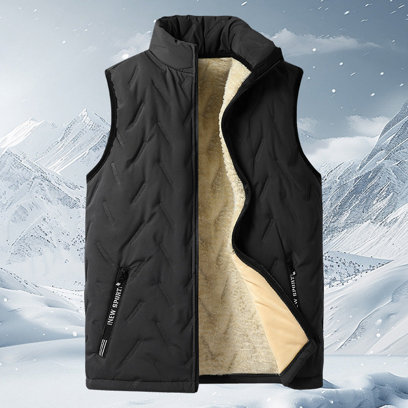 ✨️❄️Warme, lässige, ärmellose Steppweste für den Winter mit Fleecefutter