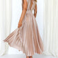 🔥 Zeitlich begrenzter 50% Rabatt💃 Drapiertes Faltenrockkleid mit V-Ausschnitt