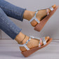 💖💖Frauen neue Sommer Strass Sandalen mit offener Spitze💖💖