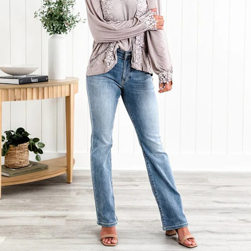 👖 50% RABATT! ✨ Hochelastische Jeans zur Bauchkontrolle – Schmeichelt jeder Figur, Tummy Control & Höchster Tragekomfort 💙