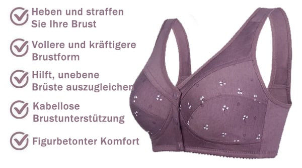 🌹Design für Senior Front Closure Baumwoll-BH🔥Für begrenzte Zeit 50 % Rabatt🔥