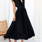 🔥 Zeitlich begrenzter 50% Rabatt💃 Drapiertes Faltenrockkleid mit V-Ausschnitt