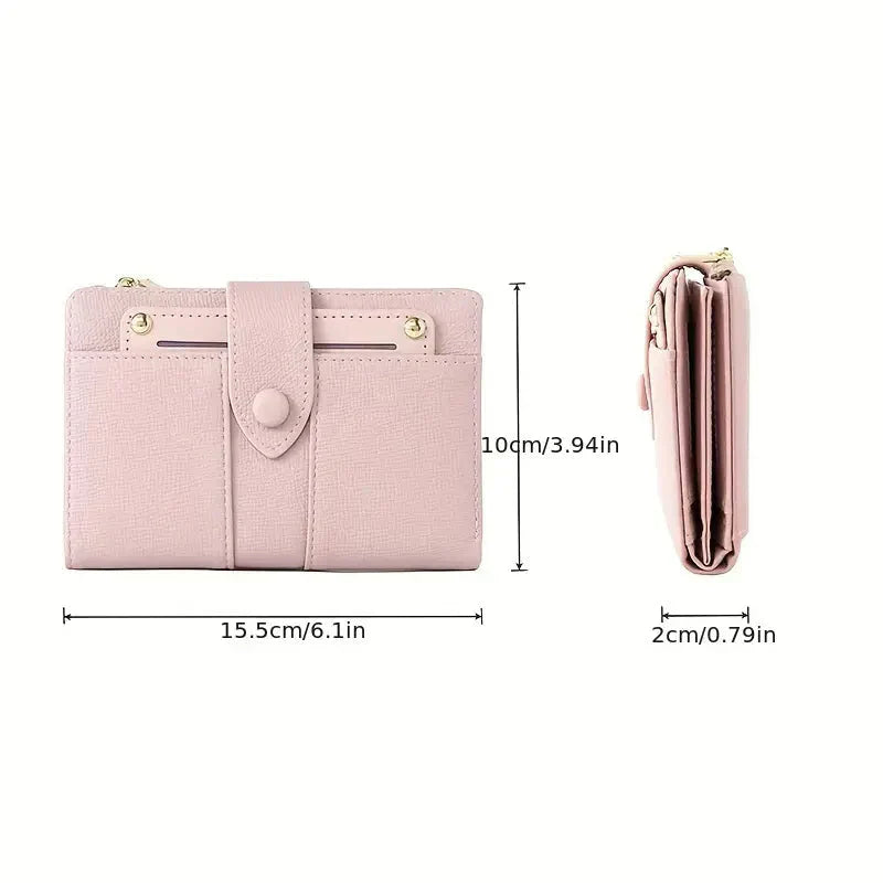 🔥Exclusive 2025 Luxury Sale✨Damen-Geldbörse aus Leder mit mehreren Fächern und Kartenhalter (1 kaufen, 1 gratis)