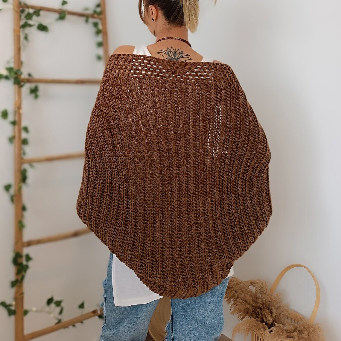🍂Herbstschlussverkauf – 50 % Rabatt!💕🧶Strickschal aus Kokon für Damen🧣