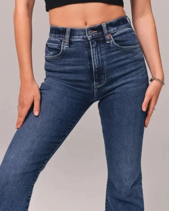 💥Ultrahoch taillierte Stretch-Schlaghosen👖