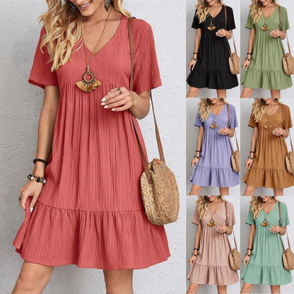 🎁Ostern Heißer Verkauf 50% Rabatt💥Kleid mit lockerer Taillenschnürung