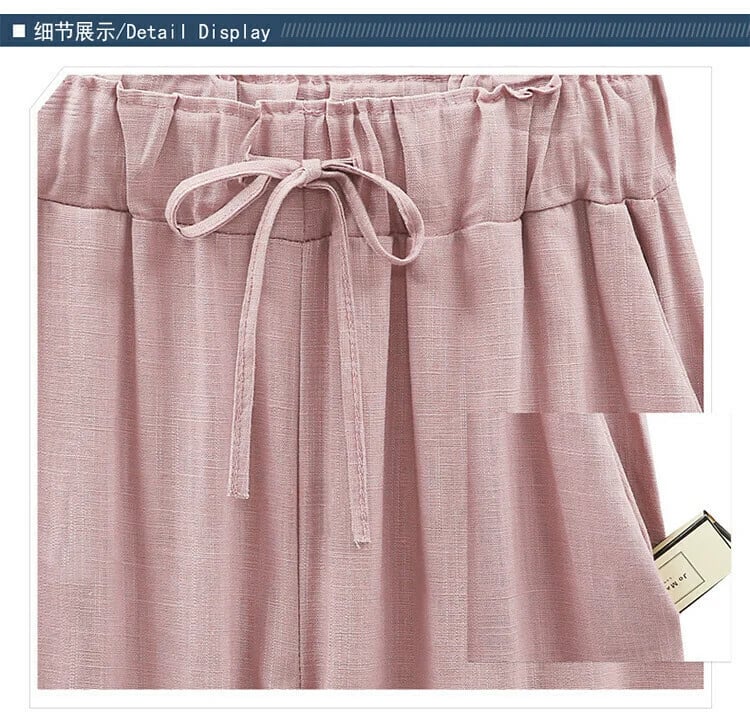 💕 HEISSER SALE50% RABATT🌷Plus Größe Solid Farbe Elastische Taille Lose Cropped Shorts