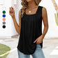💥Letzter Tag Hot Sale 50% Rabatt💥2025 Ärmelloses T-Shirt mit quadratischem Ausschnitt für Frauen