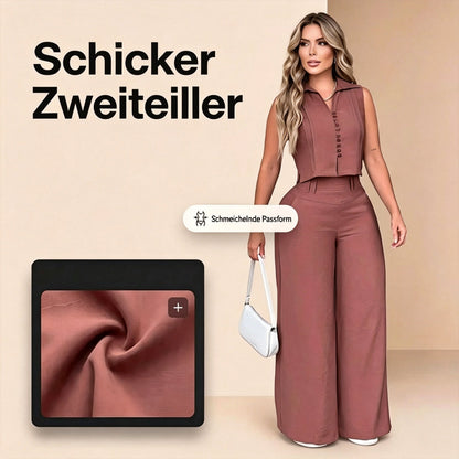 🛍️50 % Rabatt – 2-teiliges Set mit ärmellosem Top & Hose, weicher Baumwollstoff, bequem & vielseitig für den Alltag🌿