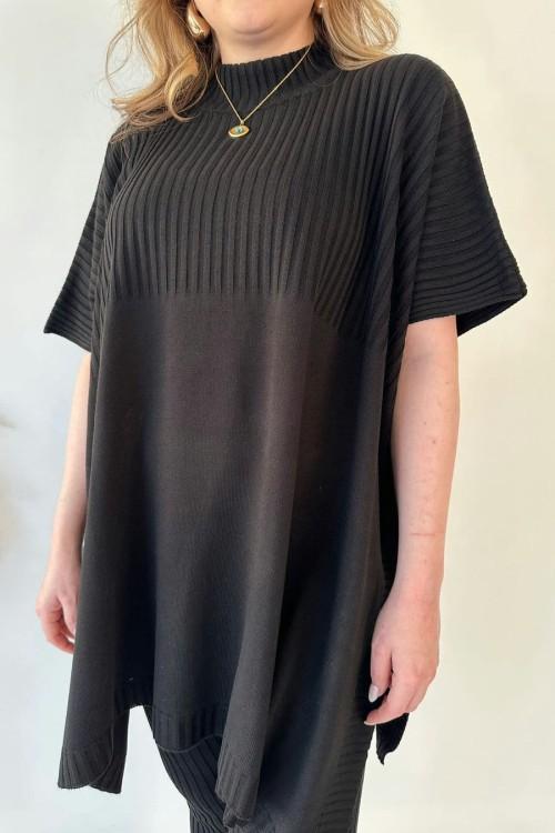 ✨Zweiteiliges Set aus Stretch-Strick für Damen (Oberteil + Hose)