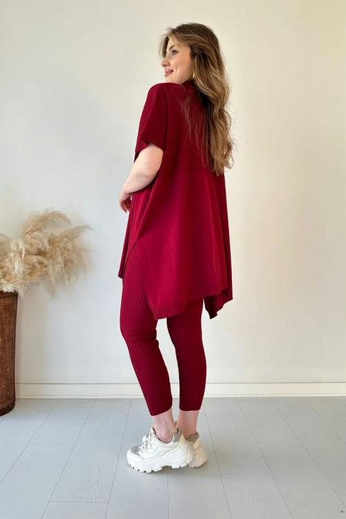 ✨Zweiteiliges Set aus Stretch-Strick für Damen (Oberteil + Hose)
