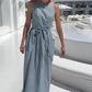 Elegantes Kleid mit Karree-Ausschnitt und Spaghettiträgern