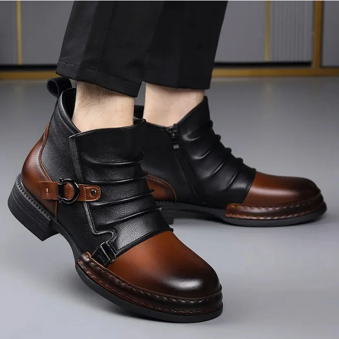 👞🔥JETZT 50 % RABATT! ⏰ Herren-Ankle-Boots aus echtem Leder – Strapazierfähig, stylisch und ganztägiger Tragekomfort für Freizeit und Beruf 🔧