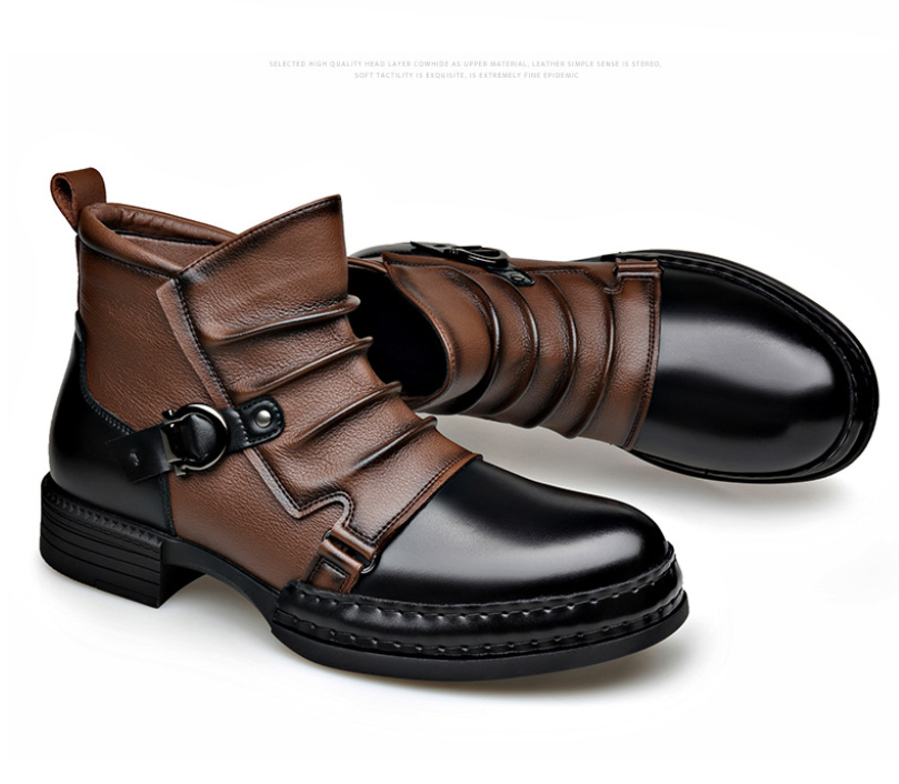 👞🔥JETZT 50 % RABATT! ⏰ Herren-Ankle-Boots aus echtem Leder – Strapazierfähig, stylisch und ganztägiger Tragekomfort für Freizeit und Beruf 🔧