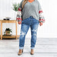 📢📢50%Rabatt!!!🎉✨Bauchweg-Jeans im Used-Look mit Bündchen