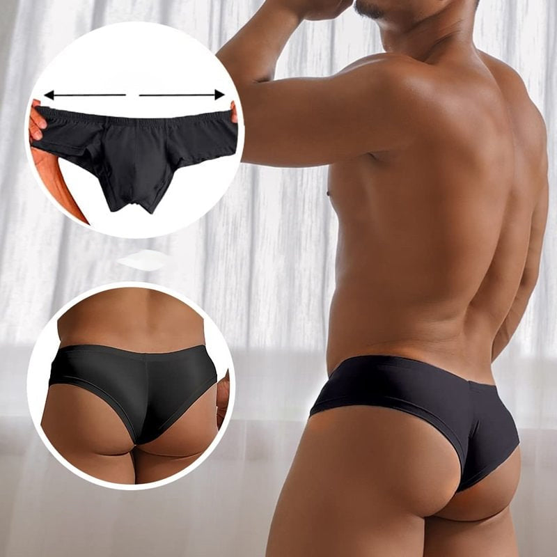 💐Einfarbige, atmungsaktive Slips mit niedriger Taille für Herren