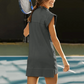 🔥HOT SALE🔥Sportliches, ärmelloses Minikleid mit halbem Reißverschluss für Damen