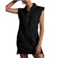 🔥HOT SALE🔥Sportliches, ärmelloses Minikleid mit halbem Reißverschluss für Damen