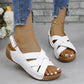 Bequeme einfarbige Keilsandalen für Frauen🌸💕Die perfekte Kombination aus Mode und Komfort